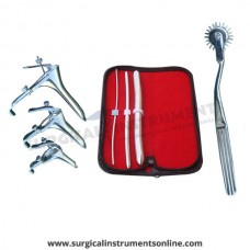 Hegar uterine dilator 3 pieces set,3-4, 7-8, 15-16, pinwheel, grave 3pcs